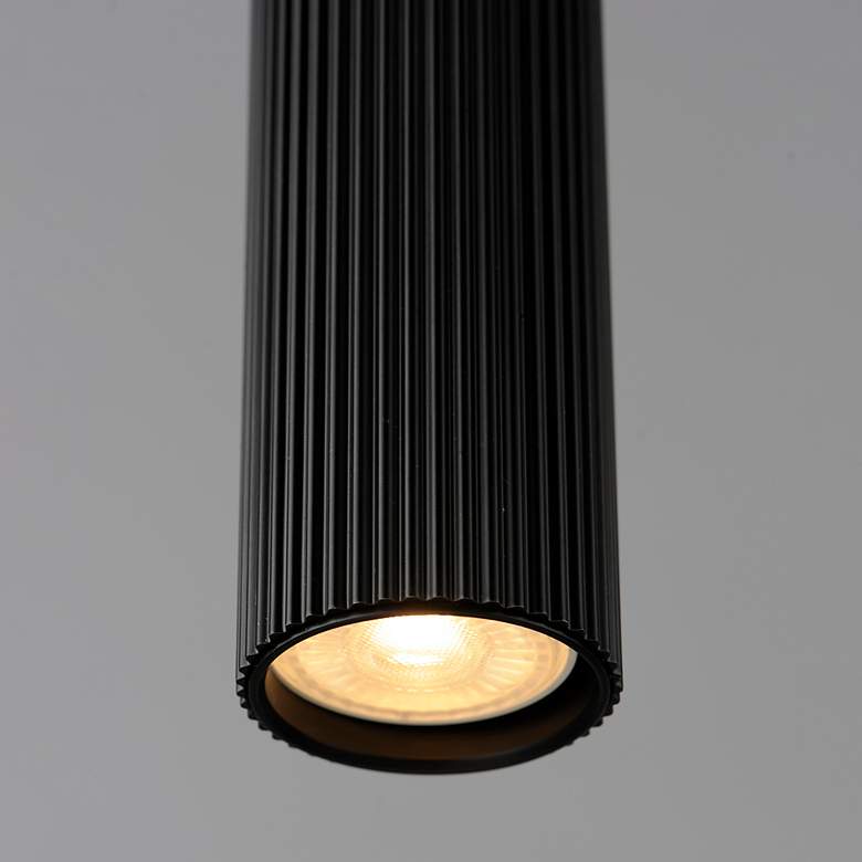 Image 4 ET2 Reeds 2 1/4" Wide Matte Black LED Mini Pendant more views