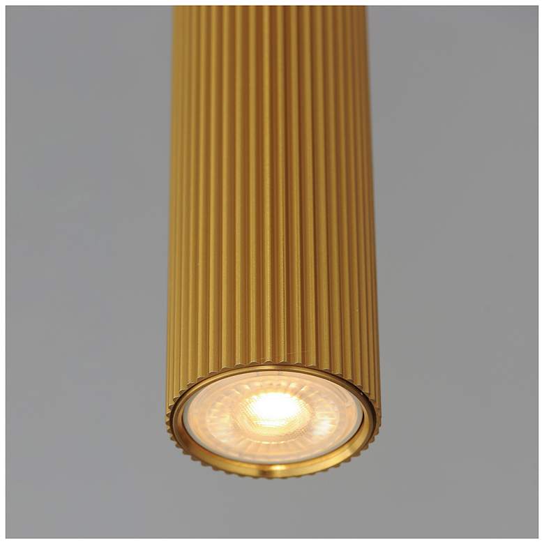 Image 5 ET2 Reeds 2 1/4" Wide Gold LED Mini Pendant more views