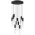 ET2 Reeds 20 3/4" Wide Black Steel 12-Light LED Pendant