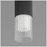5_ET2 Reeds 8 1/2" High Black LED Flush Mount more views