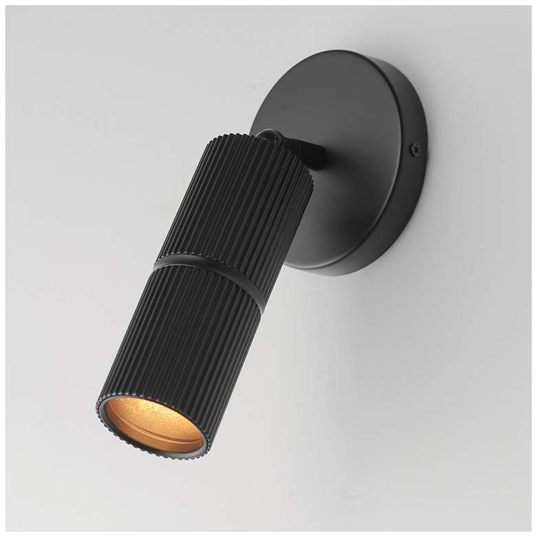 Image 2 ET2 Reeds 9" High Black LED Spot Light more views