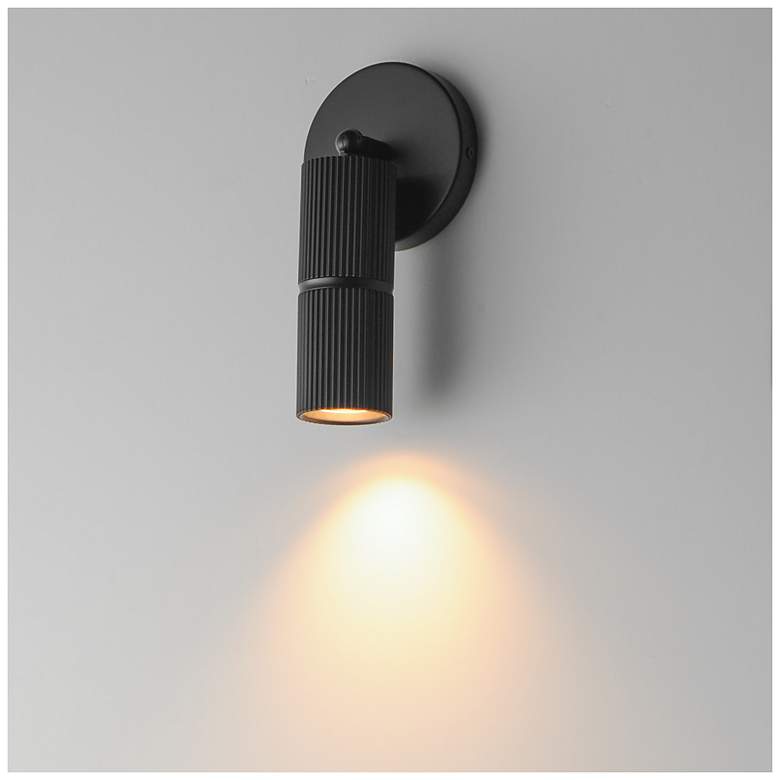 Image 5 ET2 Reeds 9" High Black LED Spot Light more views