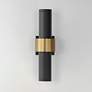 2_ET2 Reveal 18" High Black and Gold LED Outdoor Wall Light more views