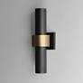 4_ET2 Reveal 18" High Black and Gold LED Outdoor Wall Light more views