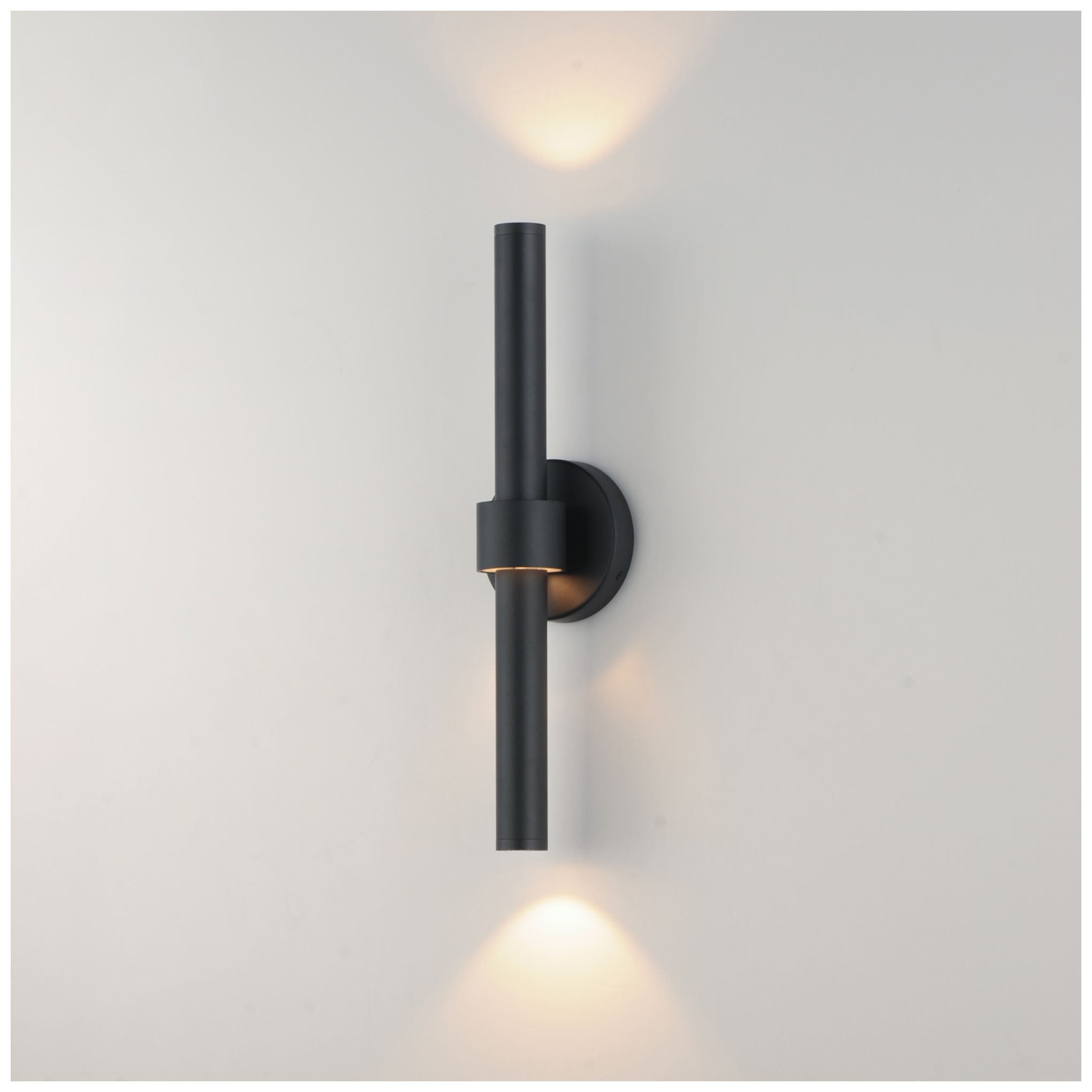 Image 4 ET2 Reveal 20" Black LED Outdoor Wall Sconce more views