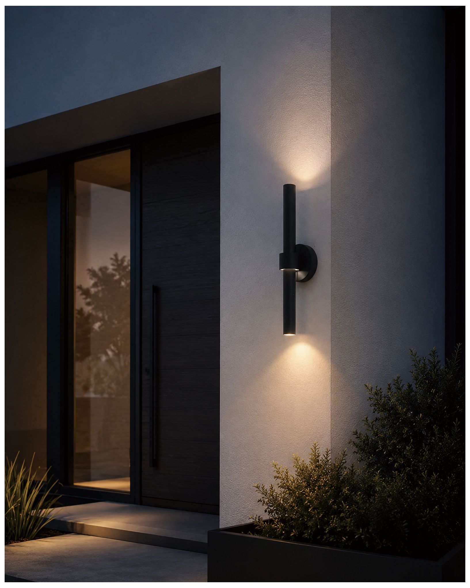 ET2 Reveal 20" Black LED Outdoor Wall Sconce