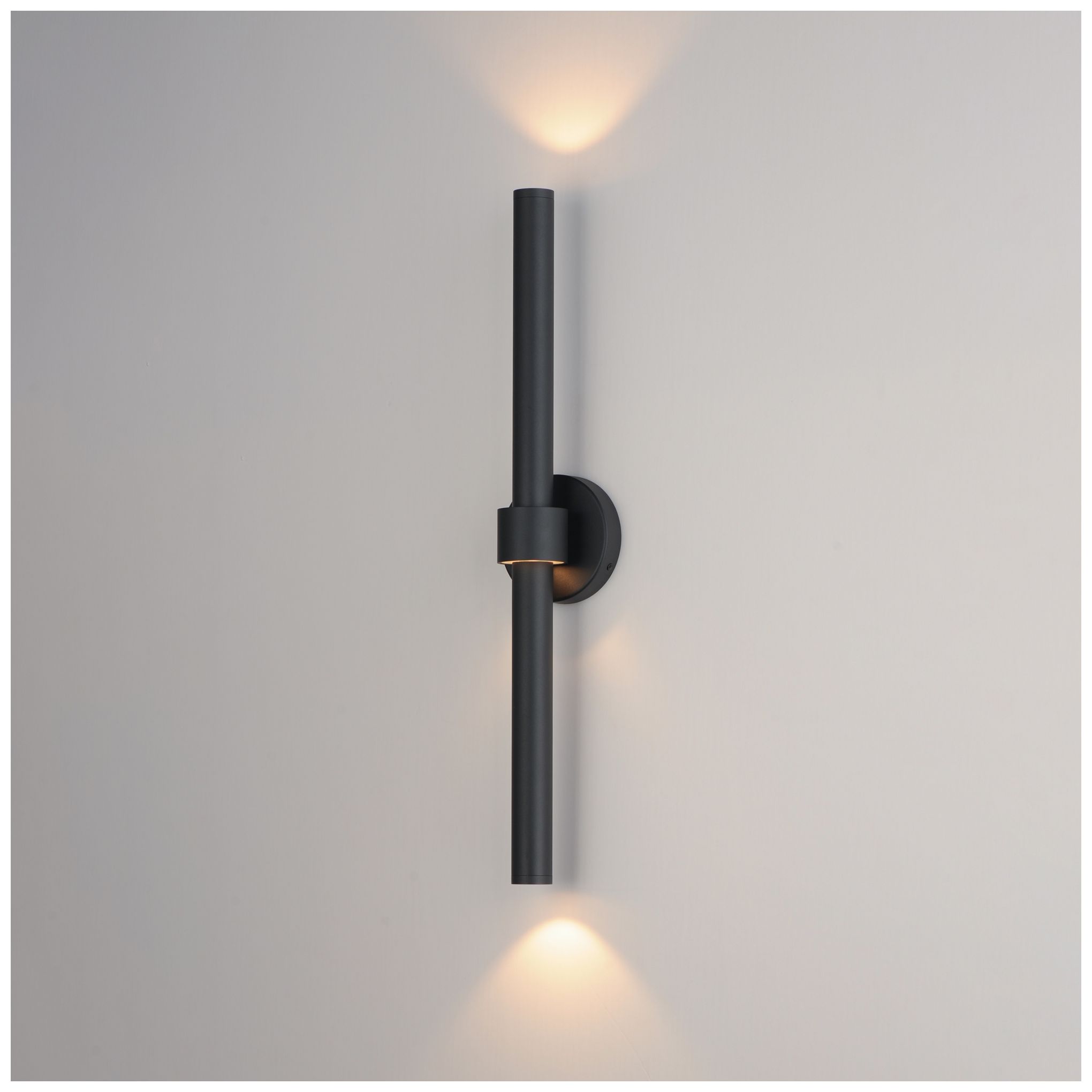 Image 4 ET2 Reveal 28" Black LED Outdoor Wall Sconce more views