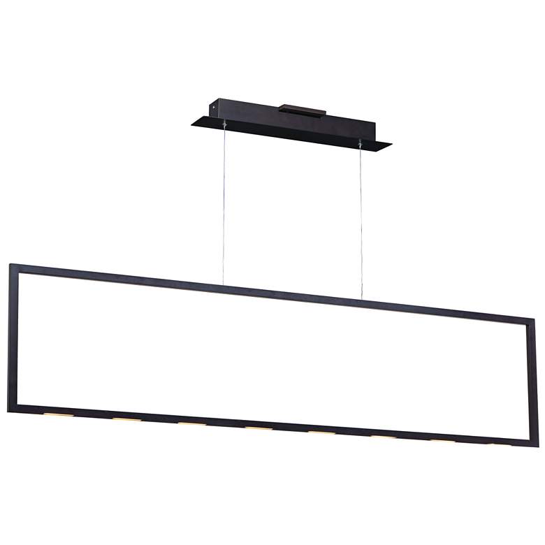 Image 1 ET2 Rhombus 55 inch Wide Bronze LED Kitchen Island Light Pendant