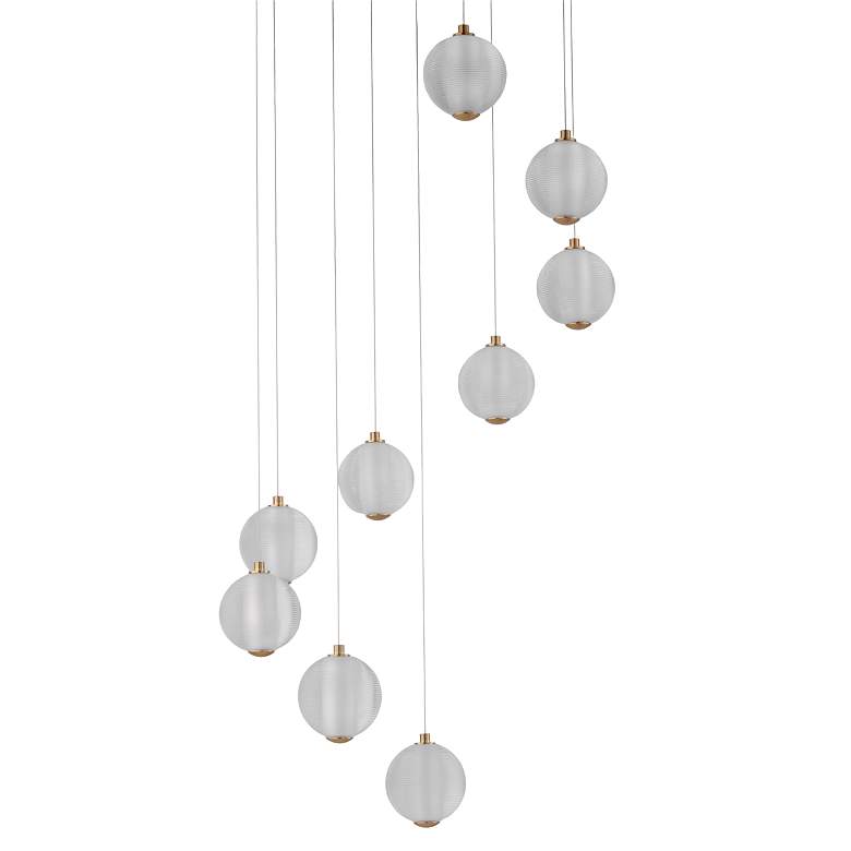 Image 2 ET2 Rhythm 21 3/4" Wide Gold Multi-Light LED Pendant more views