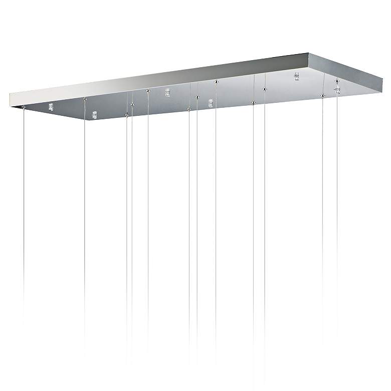 Image 4 ET2 Rinkle 14 1/4" Wide Polished Chrome 3-Light LED Pendant more views