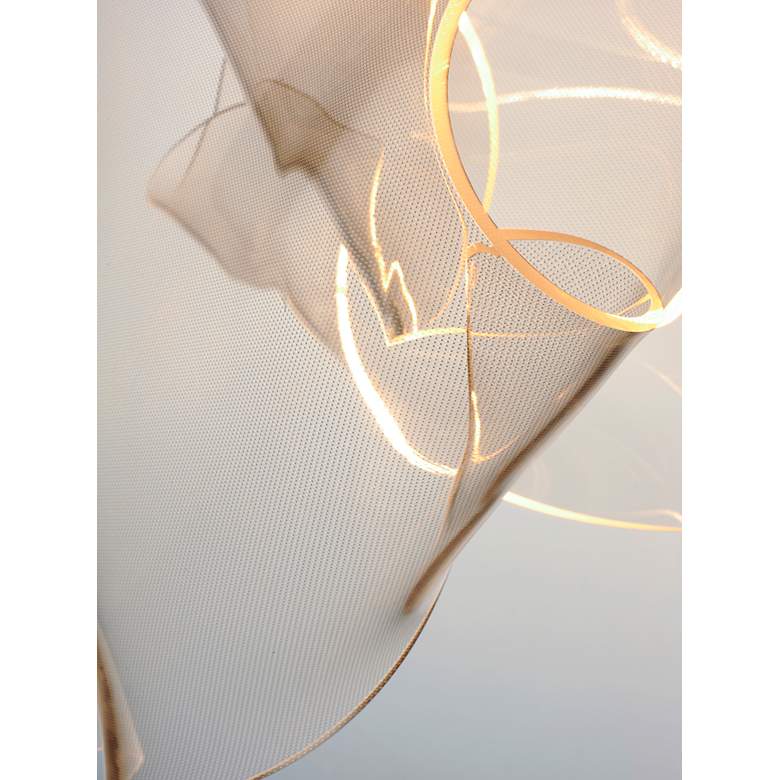 Image 5 ET2 Rinkle 14 1/4" Wide Polished Chrome 3-Light LED Pendant more views
