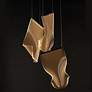 1_ET2 Rinkle 15 3/4"W Polished Chrome LED Multi-Light Pendant