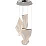 6_ET2 Rinkle 15 3/4"W Polished Chrome LED Multi-Light Pendant more views