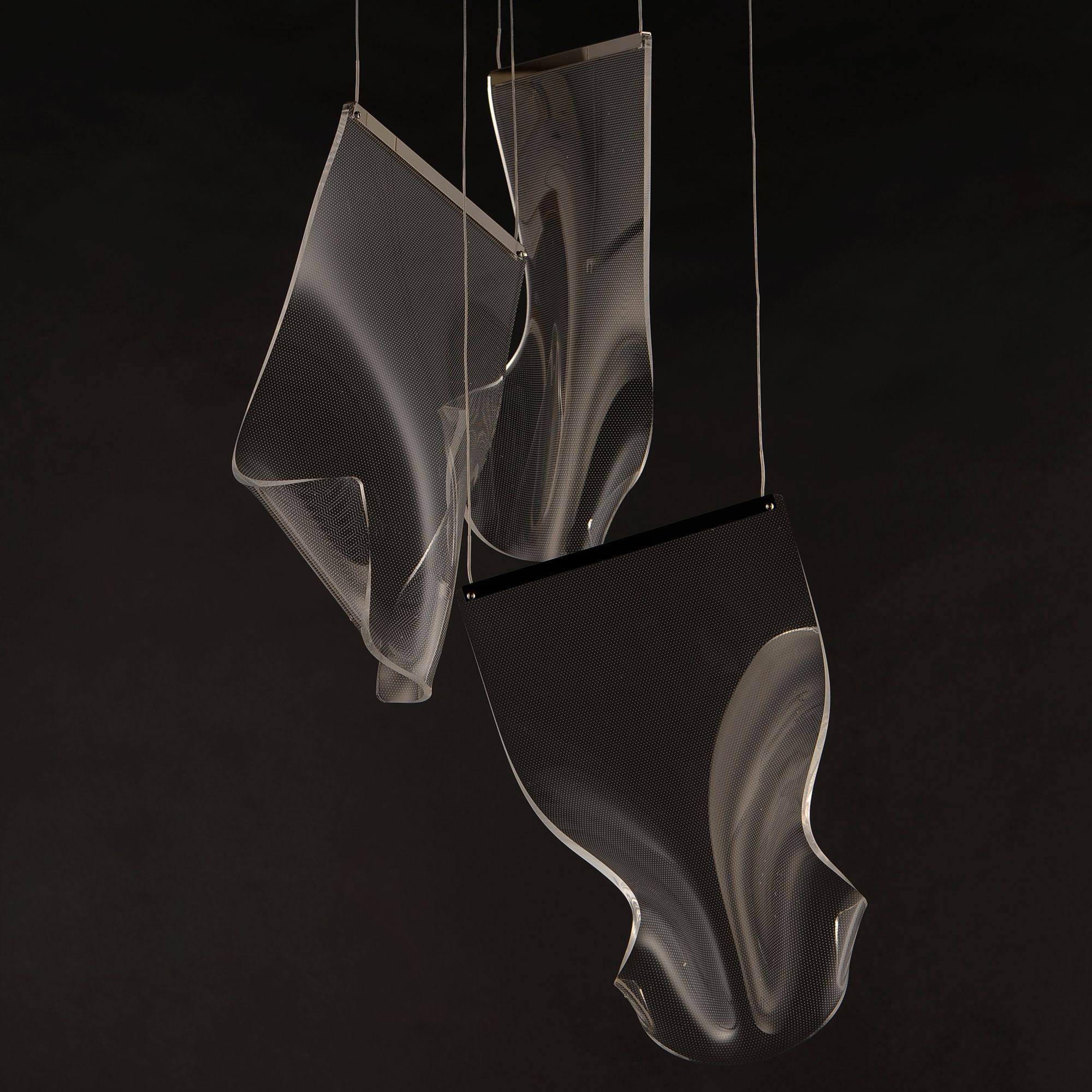 ET2 Rinkle 15 3/4"W Polished Chrome LED Multi-Light Pendant