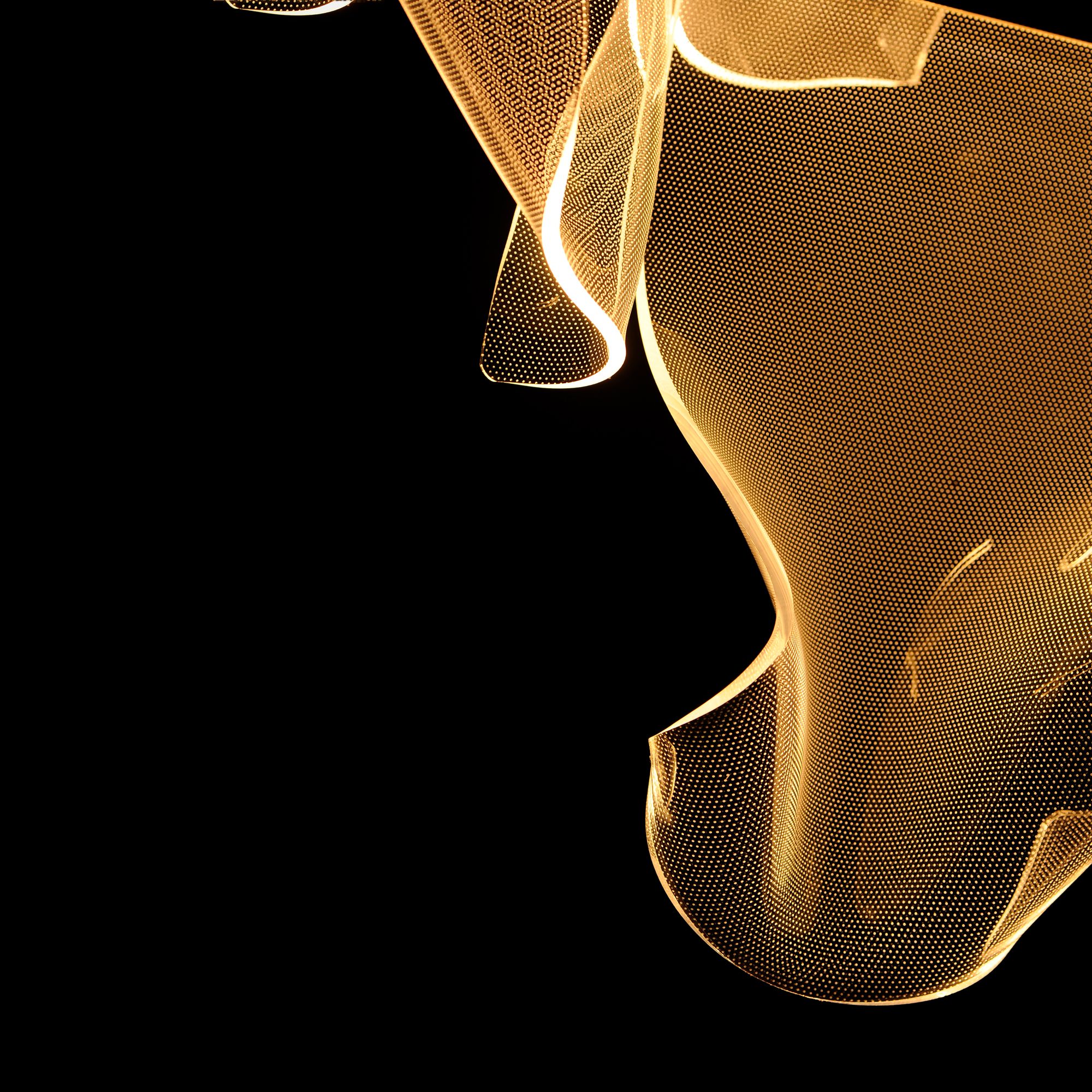 ET2 Rinkle 15 3/4"W Polished Chrome LED Multi-Light Pendant