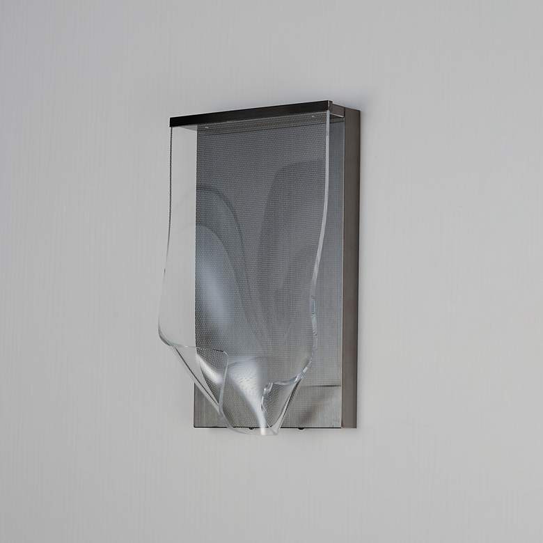 Image 4 ET2 Rinkle 16 1/2" High Brushed Gunmetal LED Wall Sconce more views