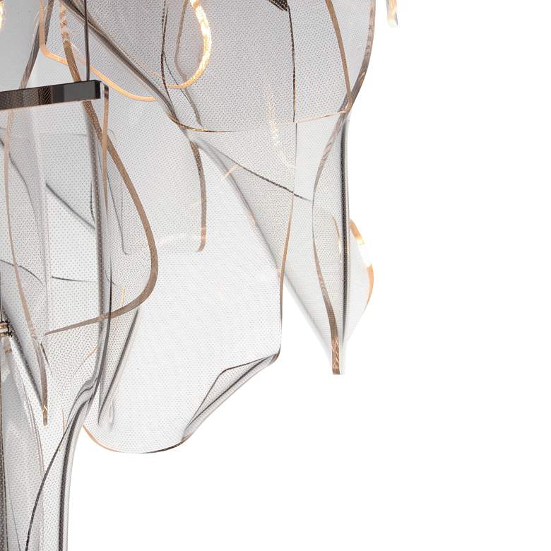 Image 3 ET2 Rinkle 21 1/2"W Brushed Gunmetal LED Multi-Light Pendant more views