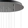 4_ET2 Rinkle 21 1/2"W Brushed Gunmetal LED Multi-Light Pendant more views