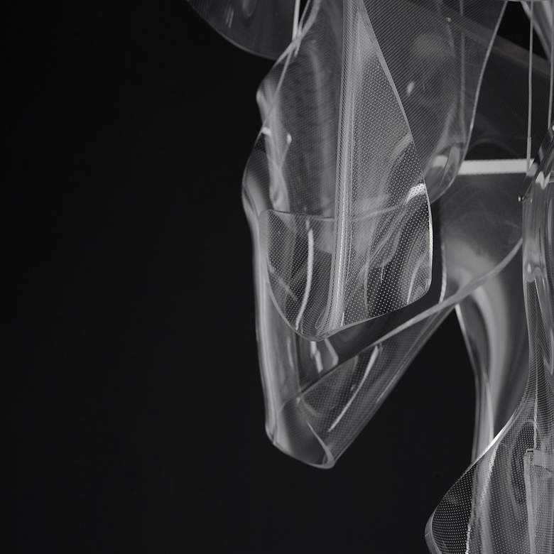 Image 5 ET2 Rinkle 21 1/2"W Brushed Gunmetal LED Multi-Light Pendant more views