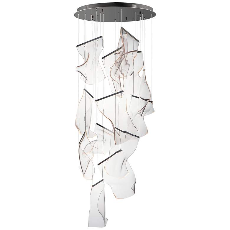 Image 1 ET2 Rinkle 27.5" Wide 14-Light Handcrafted Modern LED Pendant