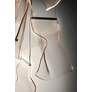 4_ET2 Rinkle 27 1/2" Polished Nickel LED Modern Multi-Light Pendant more views