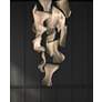7_ET2 Rinkle 27 1/2" Polished Nickel LED Modern Multi-Light Pendant more views