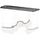 ET2 Rinkle 57 1/2" Wide Brushed Gunmetal LED Linear Pendant