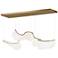 ET2 Rinkle 57 1/2" Wide French Gold LED Linear Pendant