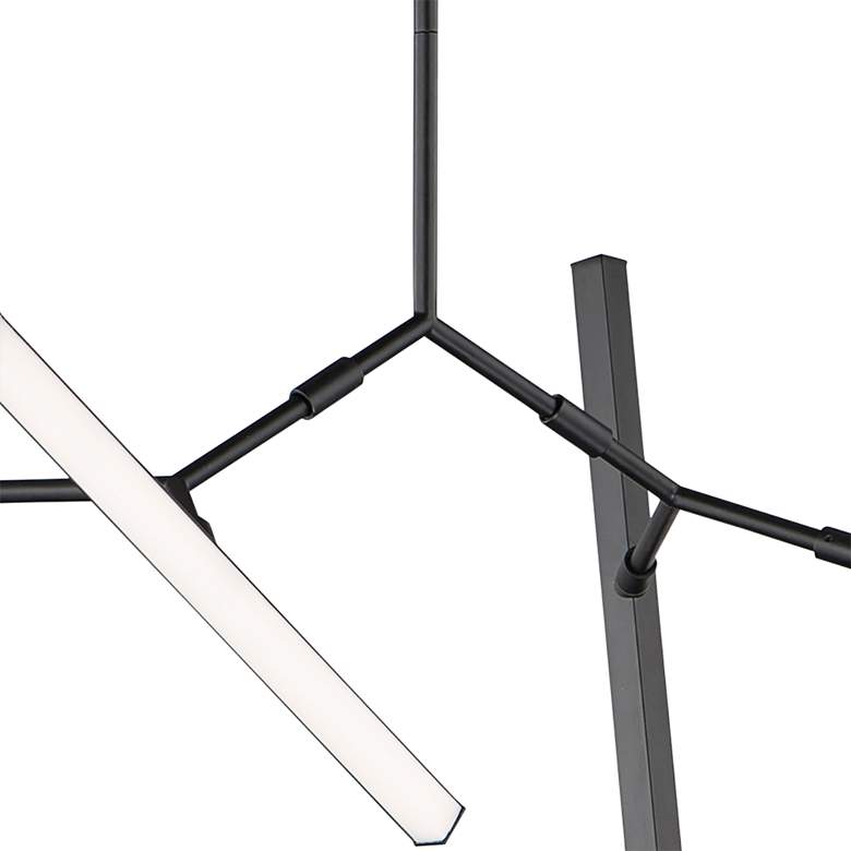 Image 3 ET2 Robotica 36 1/2" Wide Black 5-Light LED Pendant Light more views