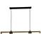 ET2 Rollo 40"W Antique Pecan and Black LED Linear Pendant
