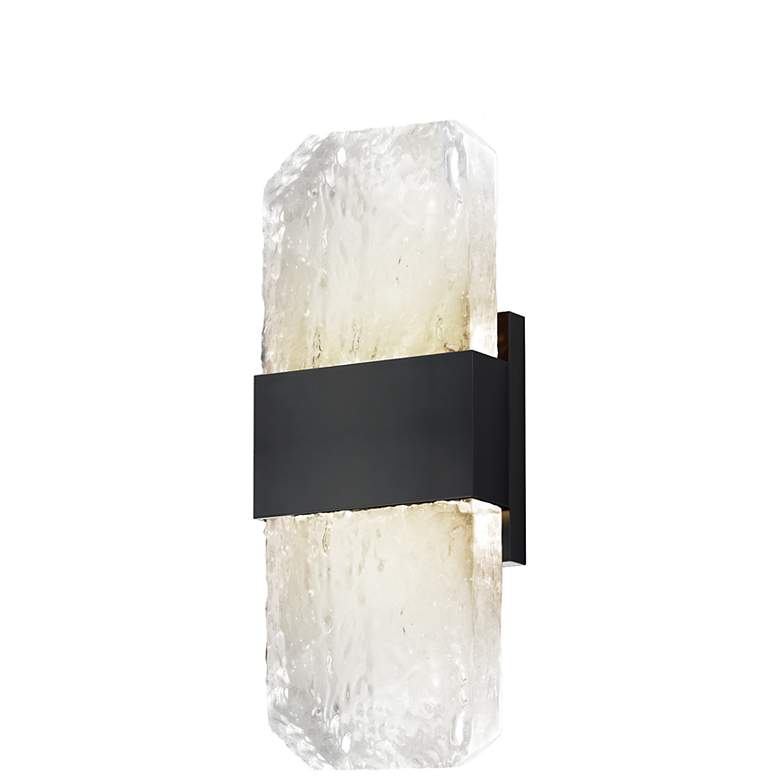 Image 2 ET2 Rune 12" High Black LED ADA Outdoor Wall Light