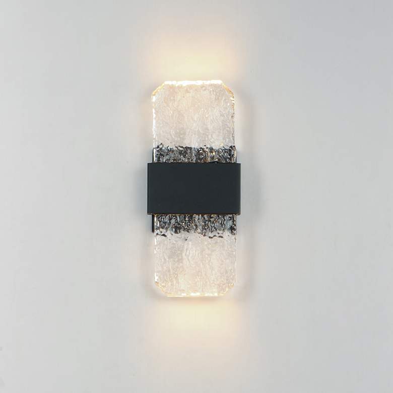 Image 3 ET2 Rune 12" High Black LED ADA Outdoor Wall Light more views