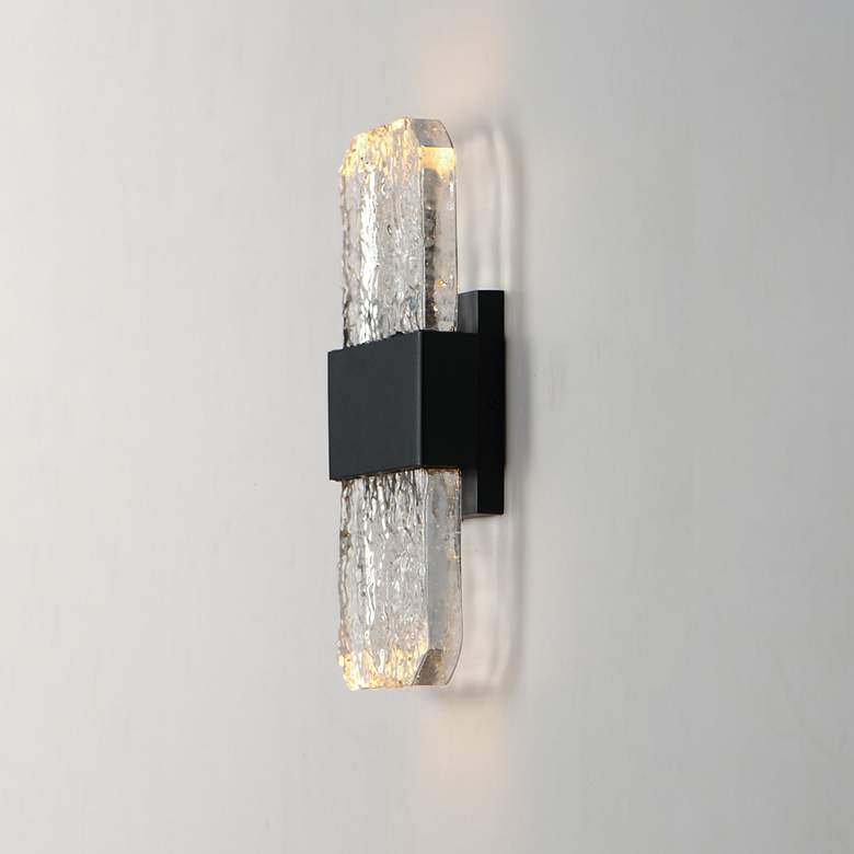 Image 5 ET2 Rune 12" High Black LED ADA Outdoor Wall Light more views