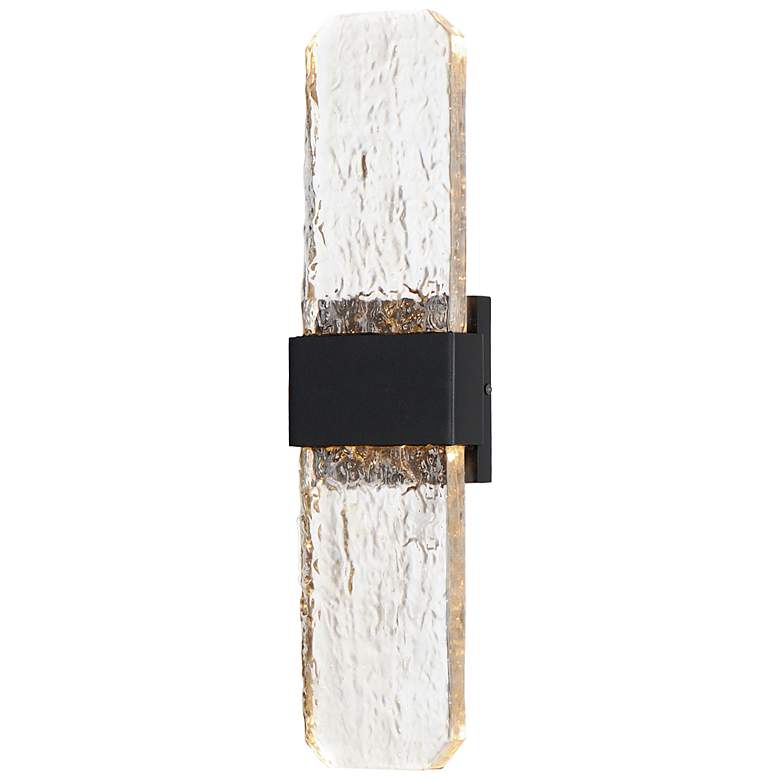 Image 1 ET2 Rune 19" High Black LED Outdoor Wall Light