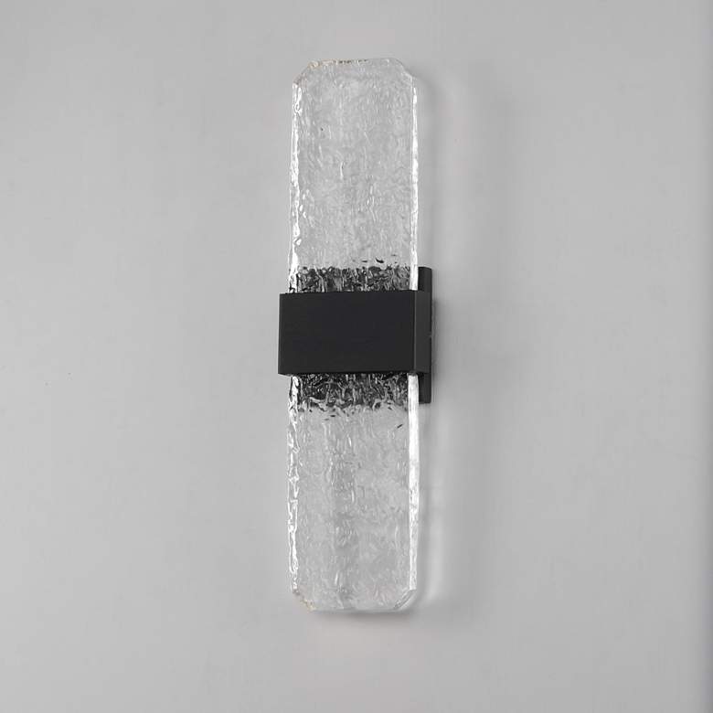 Image 4 ET2 Rune 19" High Black LED Outdoor Wall Light more views
