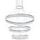 ET2 Saturn 31 3/4"W Metallic Silver LED Multi Light Pendant