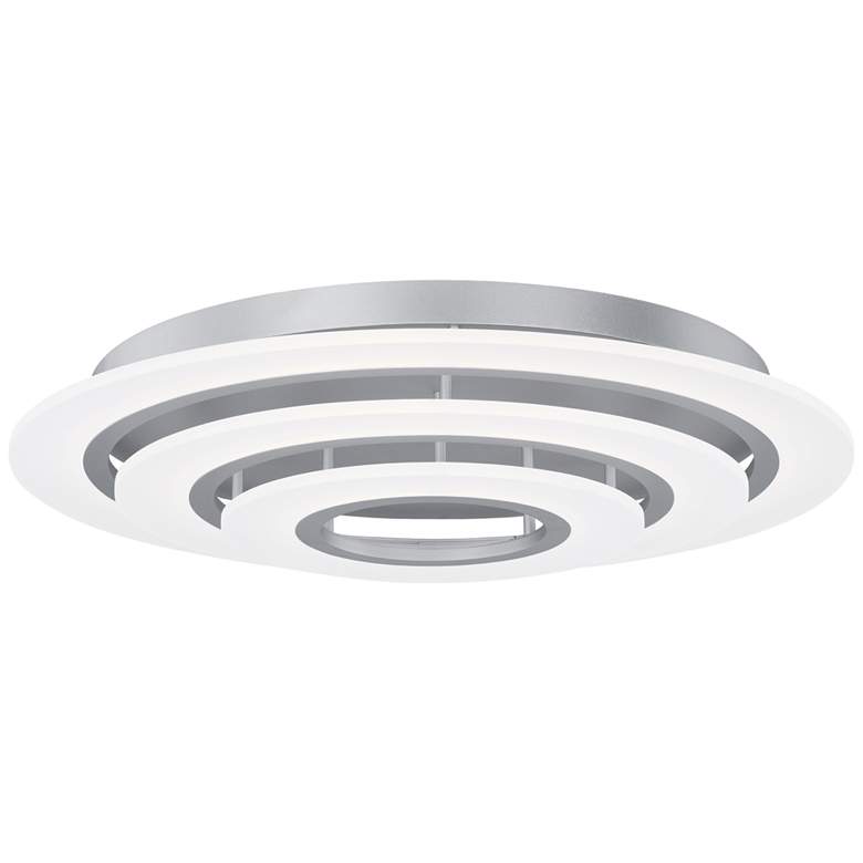Image 1 ET2 Saturn II 31 1/2" Wide Modern Matte Silver LED Ceiling Light