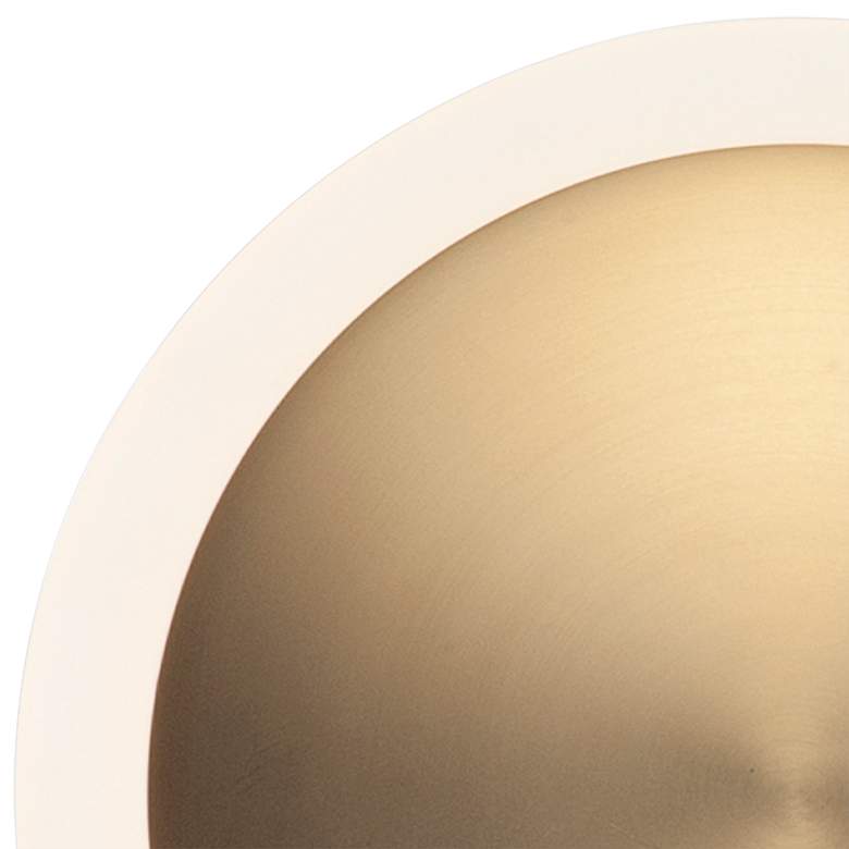 Image 2 ET2 Saucer 7" High Gold LED Wall Sconce more views