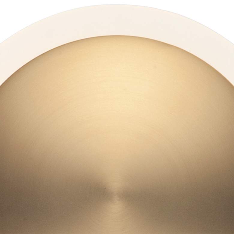 Image 3 ET2 Saucer 7" High Gold LED Wall Sconce more views