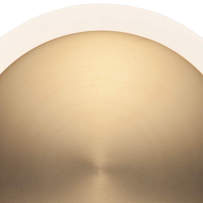 Image 3 ET2 Saucer 7" High Gold LED Wall Sconce more views