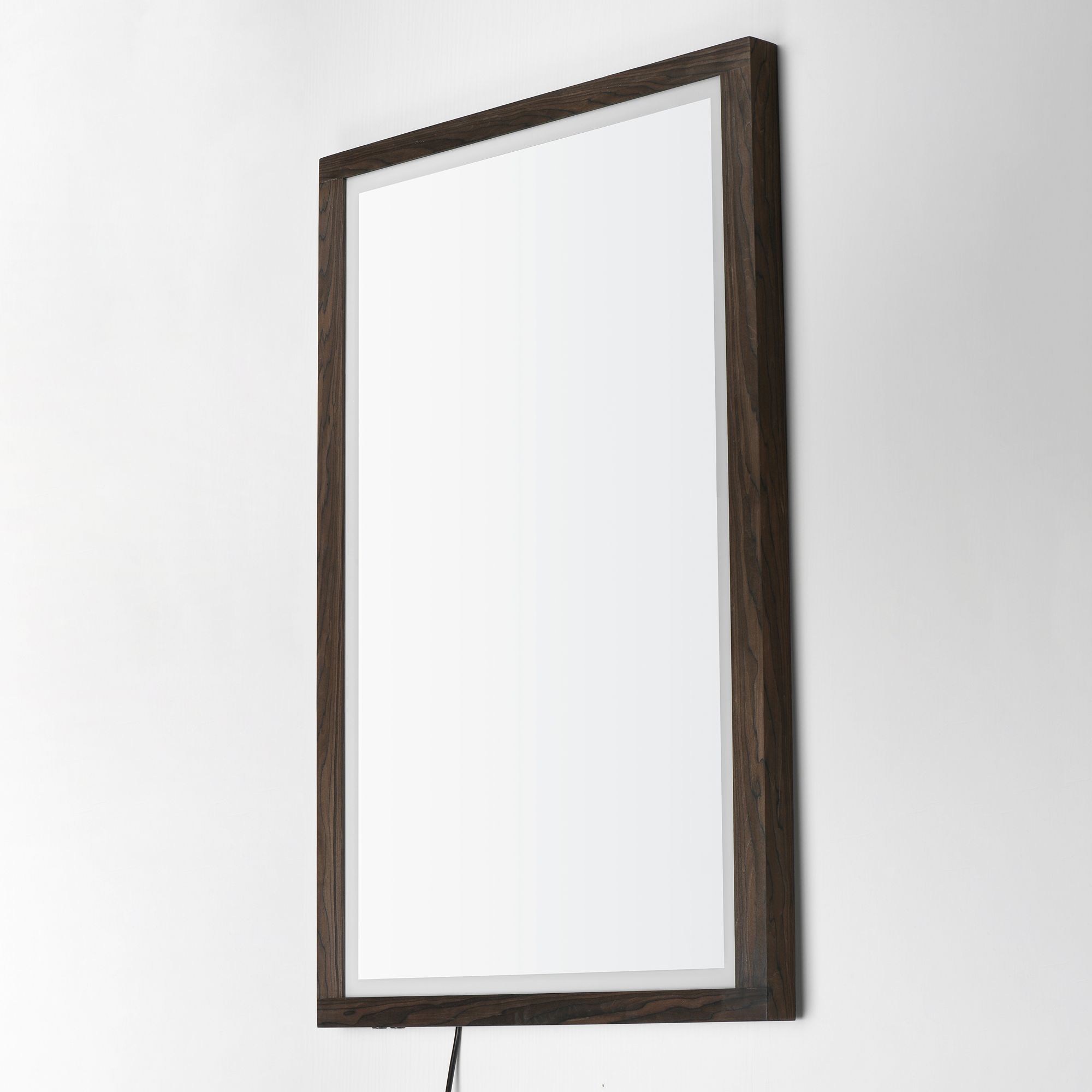 Image 4 ET2 Sawyer 48" x 32" Walnut Framed LED Mirror more views
