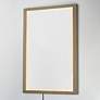 3_ET2 Sawyer 48" x 32" Oak Framed LED Mirror more views
