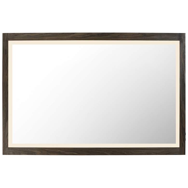 Image 1 ET2 Sawyer 48" x 32" Walnut Framed LED Mirror