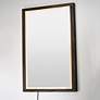 3_ET2 Sawyer 48" x 32" Walnut Framed LED Mirror more views