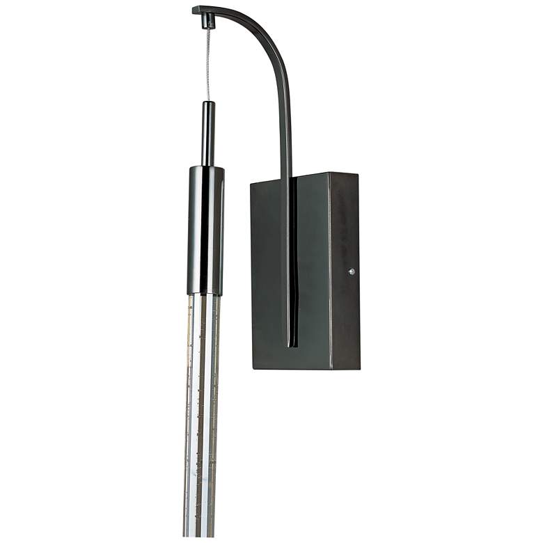 Image 2 ET2 Scepter 19" High Black Chrome LED Wall Sconce more views