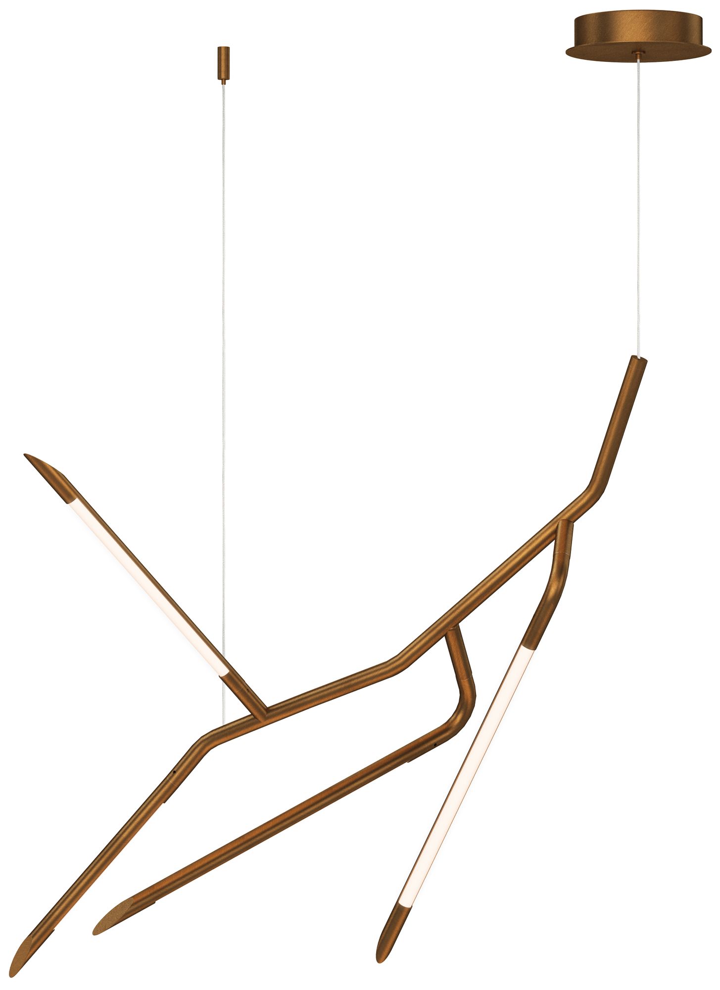 ET2 Scion 27" Weathered Brass LED Pendant