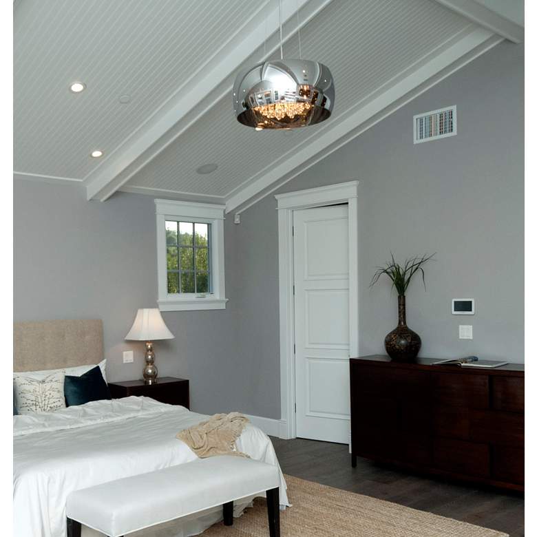 Image 2 ET2 Sense 19 3/4" Wide Polished Chrome Pendant Light more views