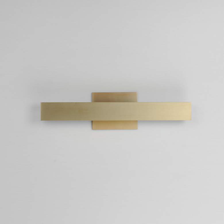 Image 2 ET2 SideLine 5CCT 18" Wide Satin Brass LED Bath Vanity more views