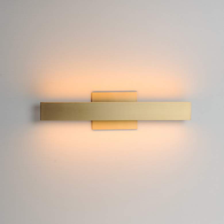 Image 3 ET2 SideLine 5CCT 18" Wide Satin Brass LED Bath Vanity more views