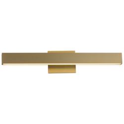 ET2 SideLine 5CCT 24" Wide Satin Brass LED Bath Vanity